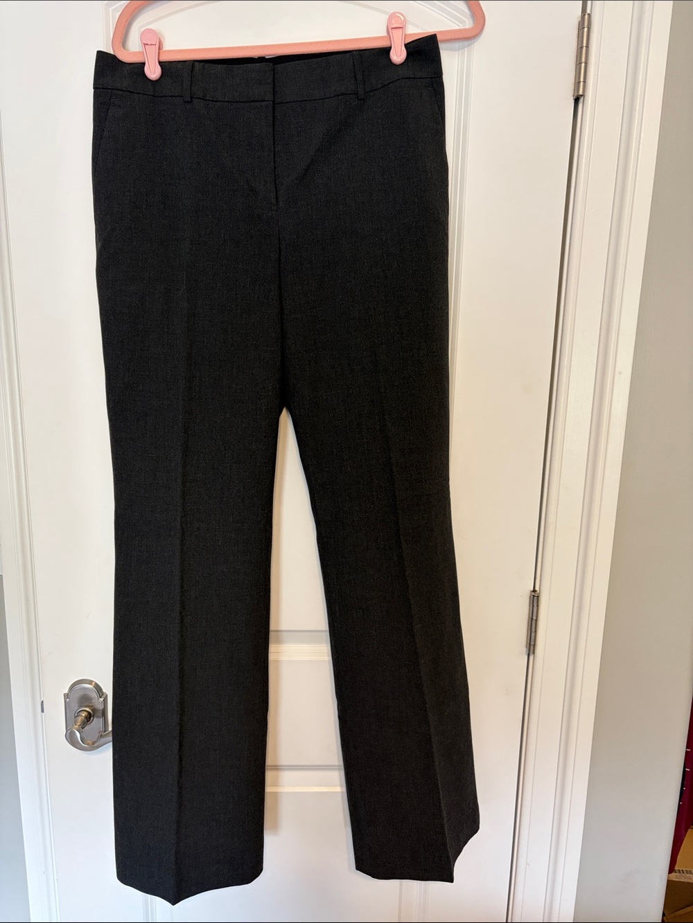 Ann Taylor Black Straight-Leg Dress Trousers